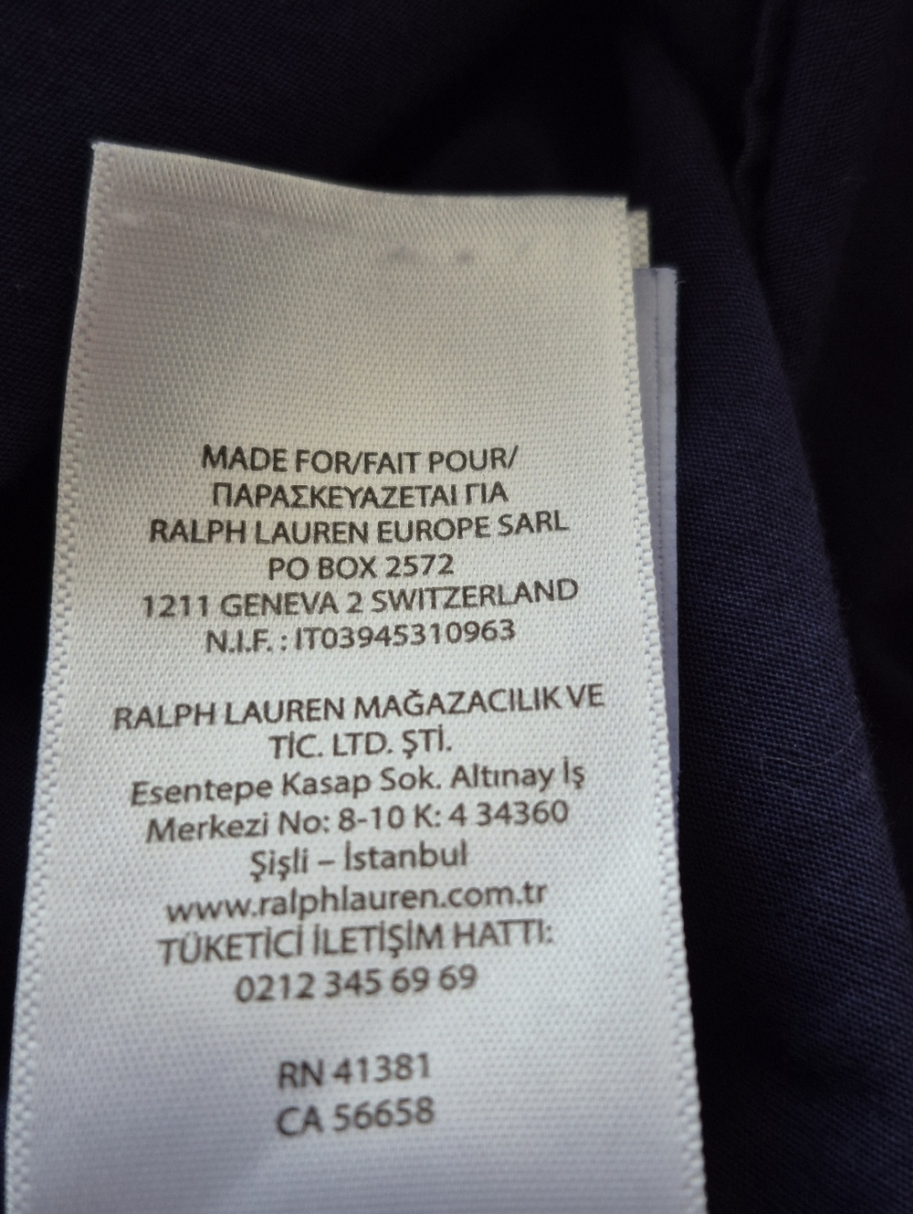 Polo Ralph Lauren Girls Navy Eyelet Cotton A-Line Dress, Flutter Sleeve, Lined, - Picture 7 of 7